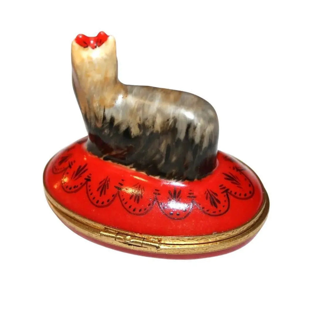 Yorkshire Dog Terrier Yorkie Artoria Box Limoges, view 4