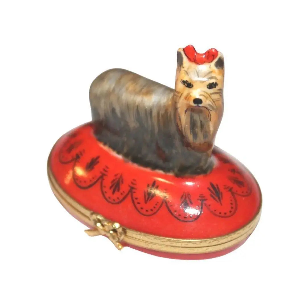 Yorkshire Dog Terrier Yorkie Artoria Box Limoges, view 6