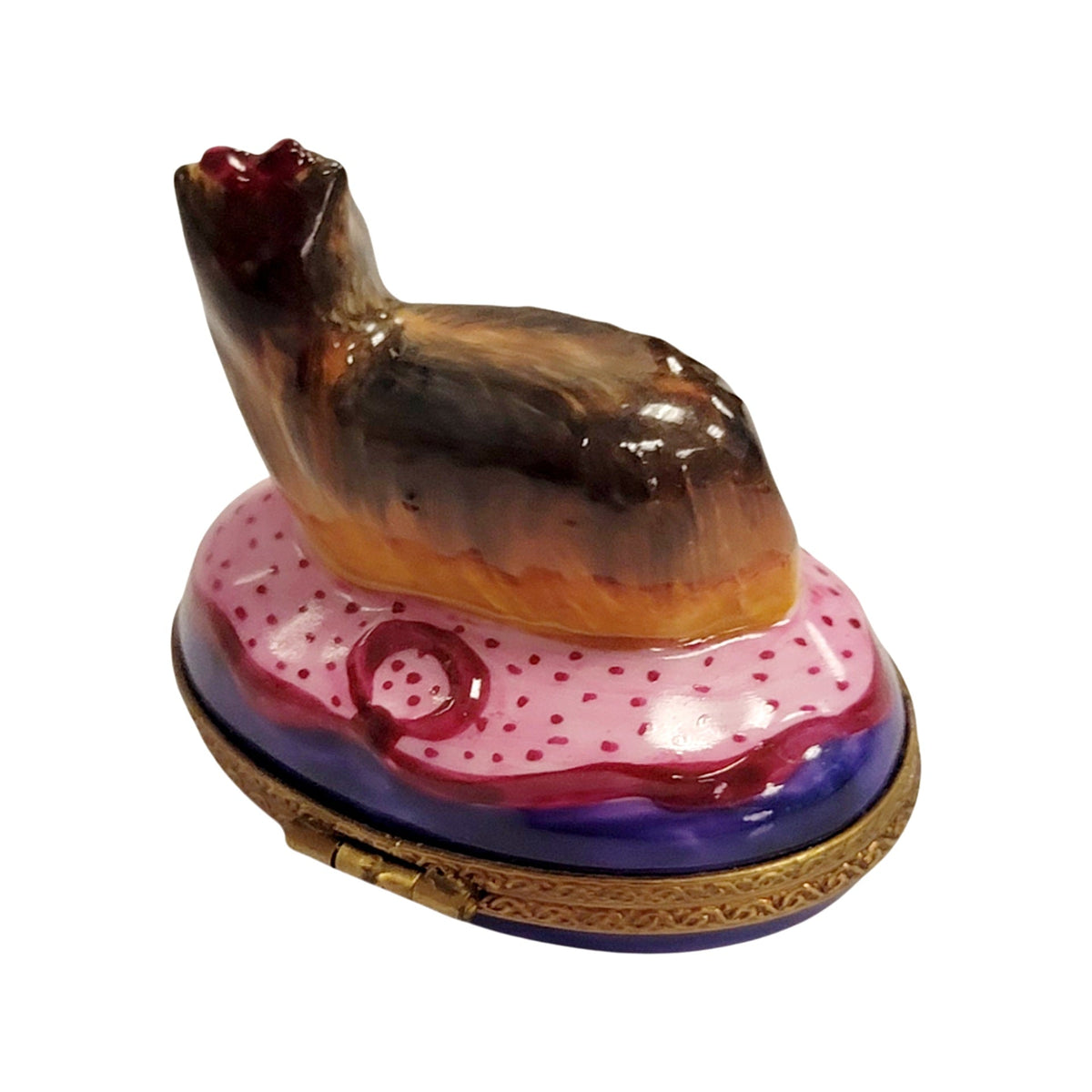 Yorkshire Terrier Yorkie Dog Limoges Box Gift for Collectors, view 3