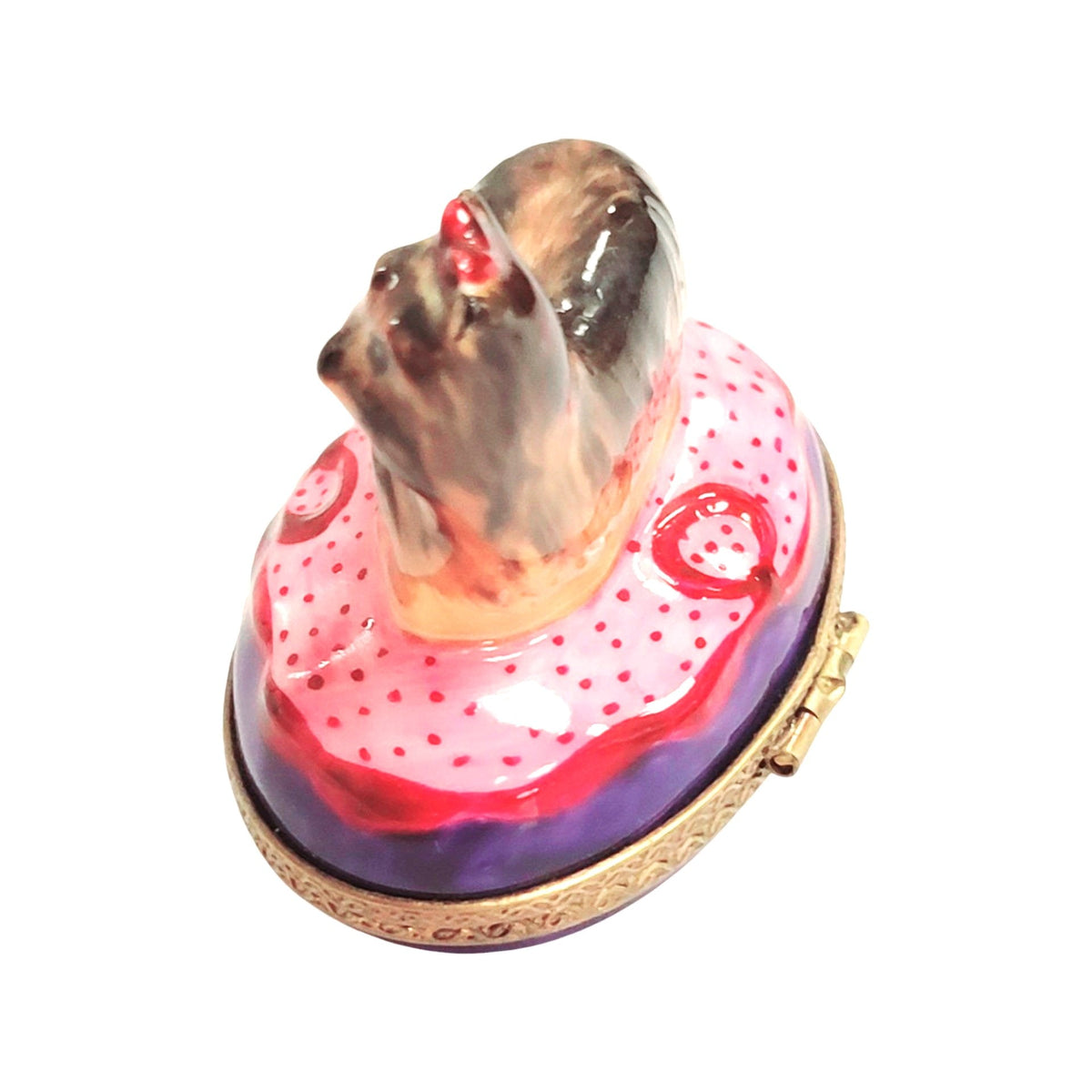 Yorkshire Terrier Yorkie Dog Limoges Box Gift for Collectors, view 4