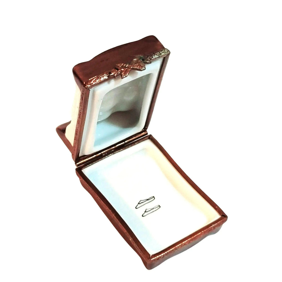Artisan-painted Couple in Bed Limoges box from France, a cherished collectible
