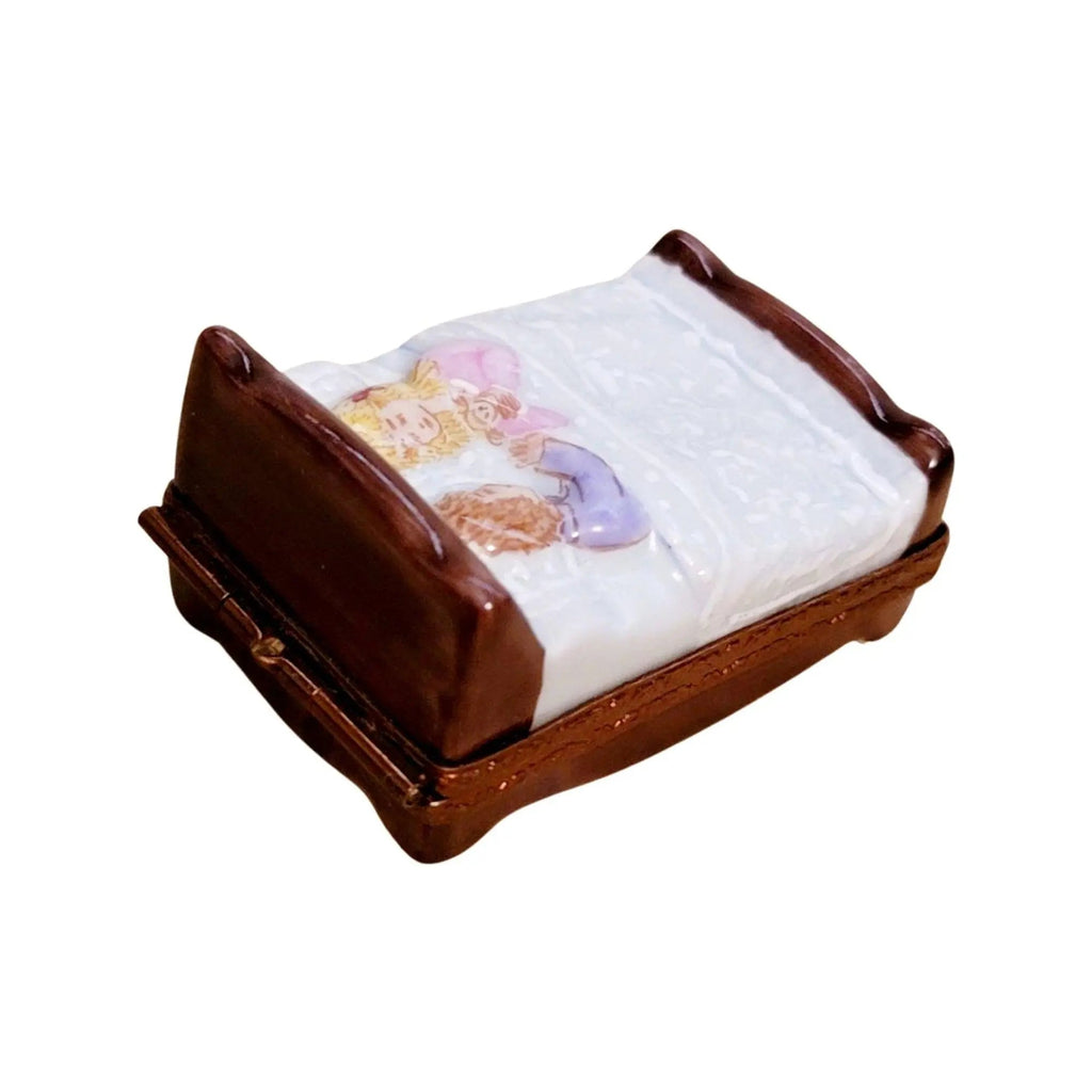 Young Lovers Couple in Bed Limoges Box Figurine Limoges, view 6