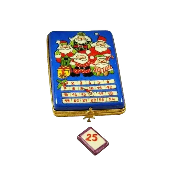Authentic Rochard Advent Calendar Limoges box, hand-painted in France for Christmas, from Limoges Boutique