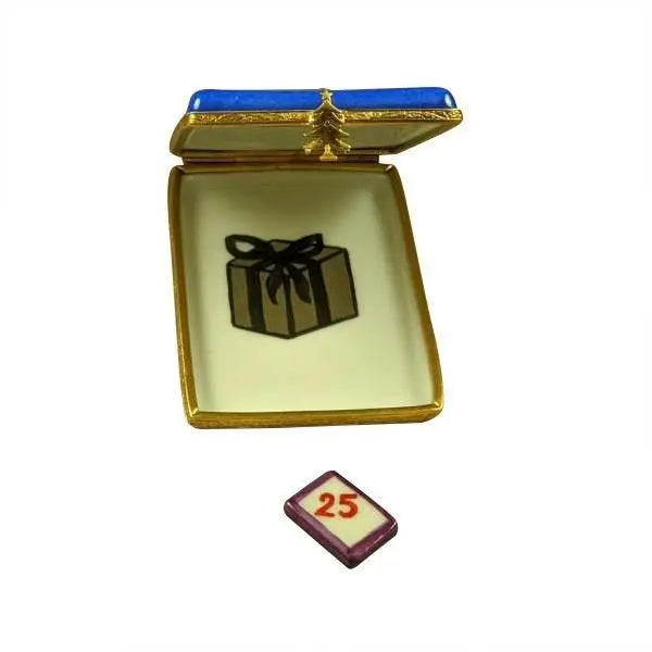 Collectible Advent Calendar Limoges box with artisan brushwork