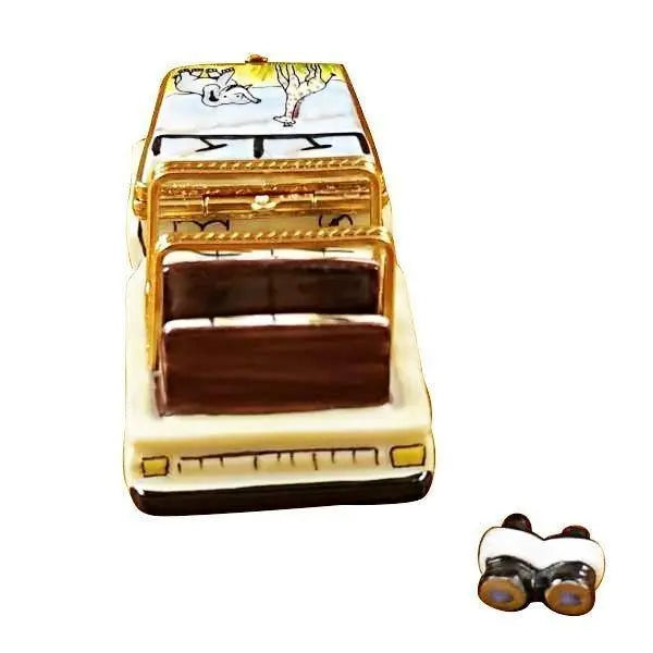 Africa Safari Vehicle with Binoculars Limoges Box Gift, view 5