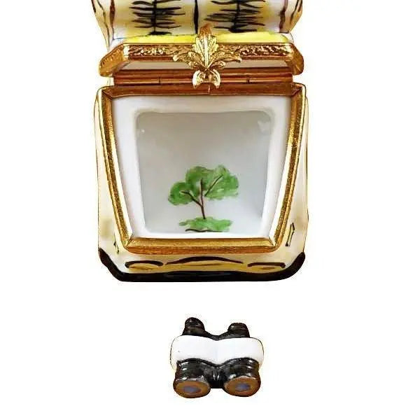 Gift idea for someone who loves France: Africa Safari Vehicle with Binoculars Limoges box