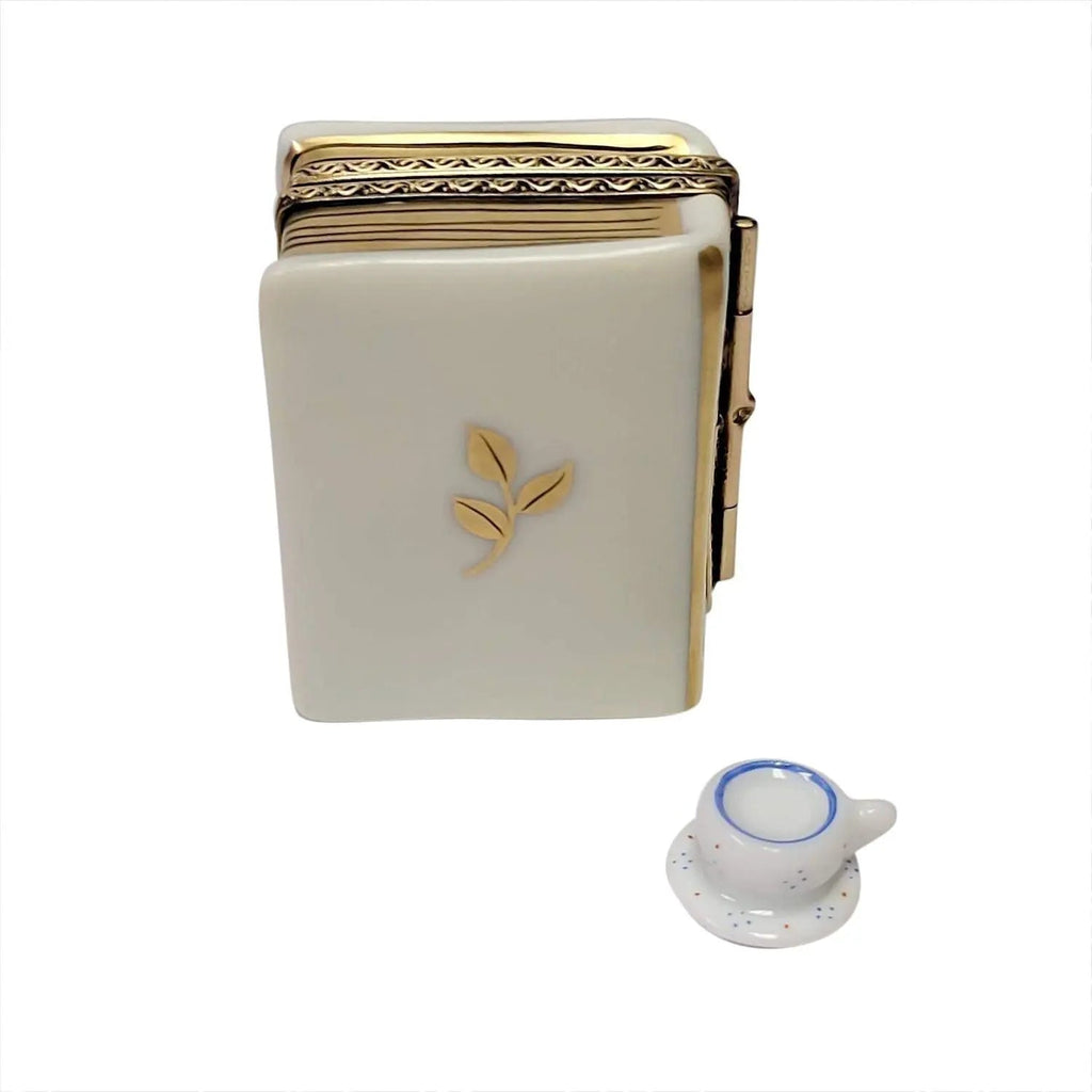 Alice in Wonderland Book with Tea Cup Limoges Box Keepsake, view 3