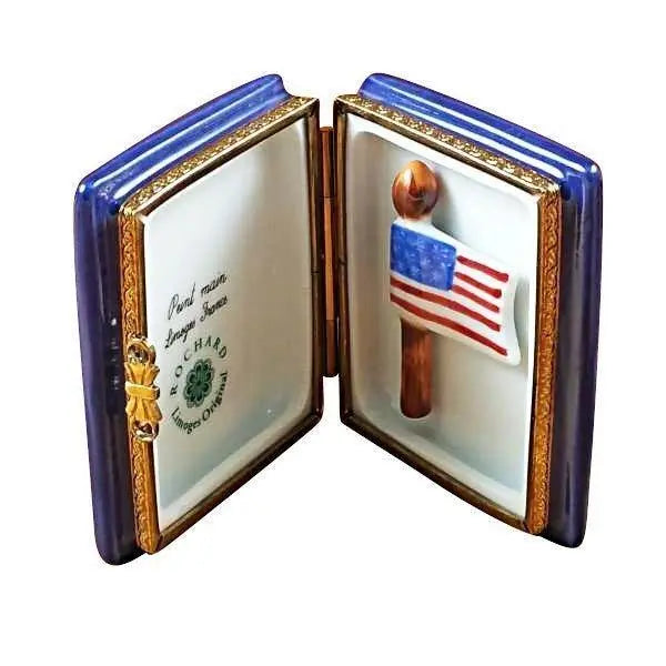 American Passport for Travel Limoges box painted by hand in Limoges, France, a gift to treasure