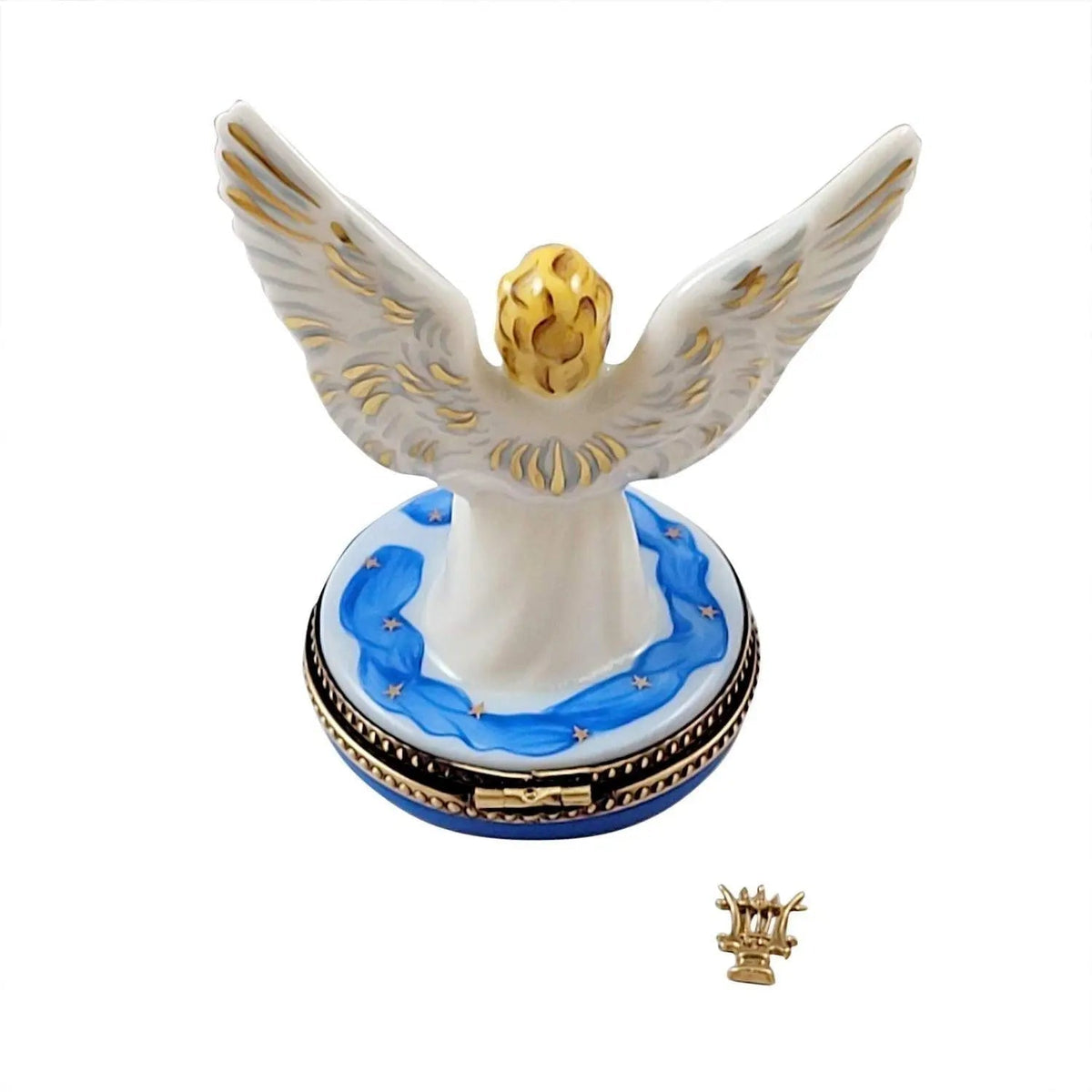 A thoughtful gift for Francophiles: the Angel Gabriel Brass Instrument Limoges box