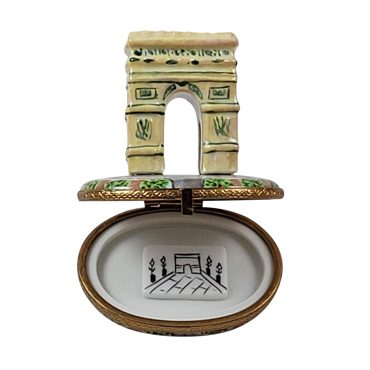 Arc De Triomphe for Parisian Limoges box painted by hand in Limoges, France, a gift to treasure
