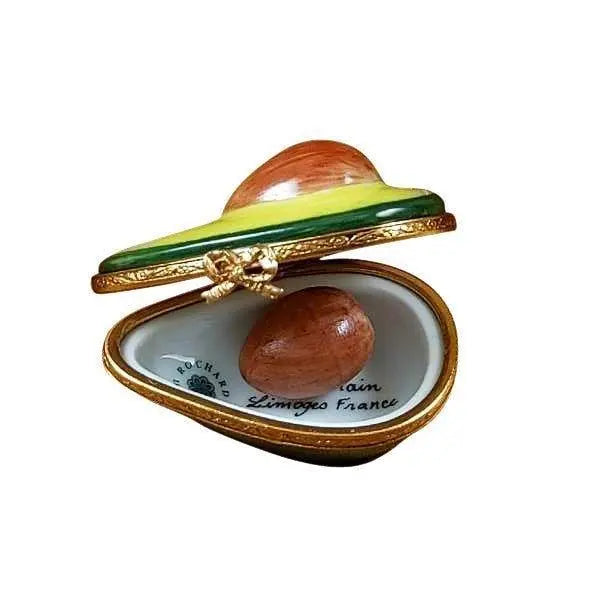 Avocado Half Removable Pit Limoges Box, view 2
