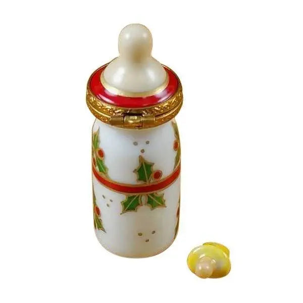 Baby Bottle My First Christmas Limoges Box Keepsake, view 3