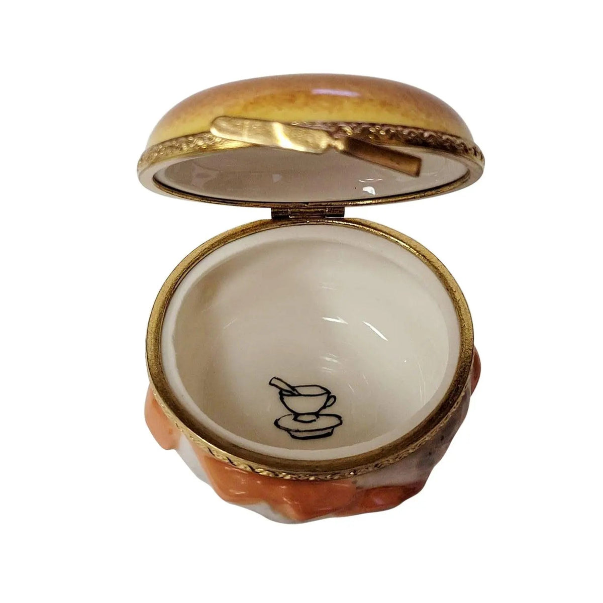Bagel With Lox Limoges Box Collectible, view 2