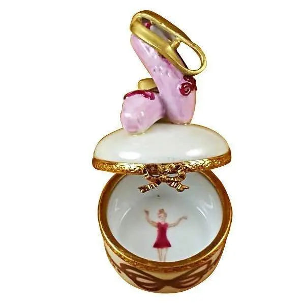 Ballet Shoes Round Limoges Box Gift, view 2