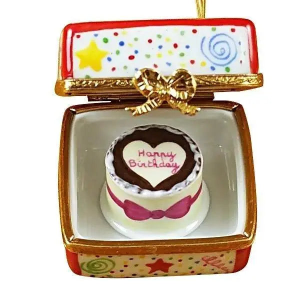 Birthday Cake with Balloons & Confetti Limoges Box, view 2
