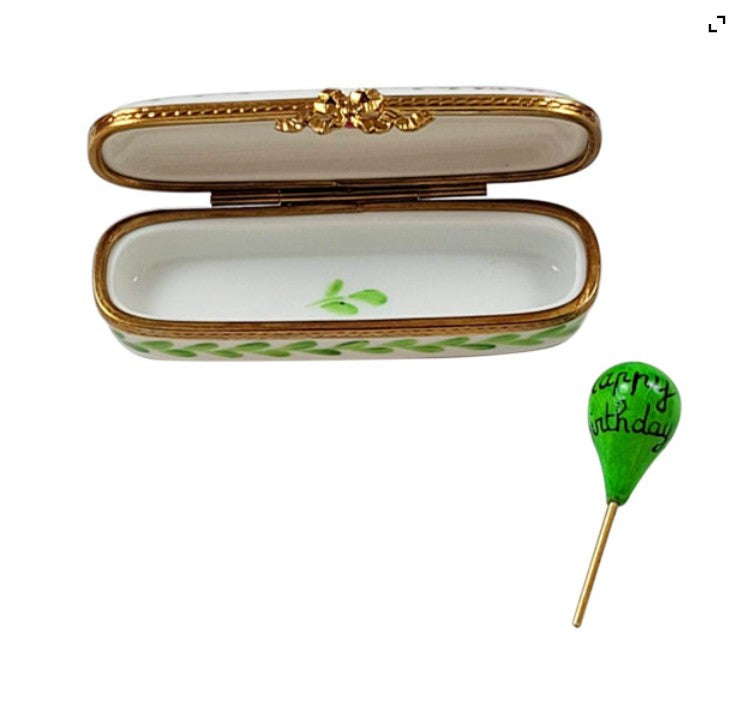 Oblong Happy Birthday Box with Balloon., view 2