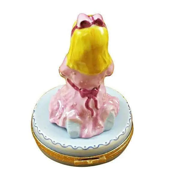 Blond Girl Praying Limoges Box for Religious Gifts, view 3