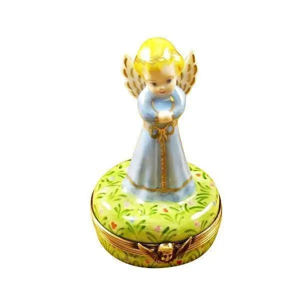 Blue Angel Limoges Box for Home Decor, a hand-painted Limoges porcelain gift