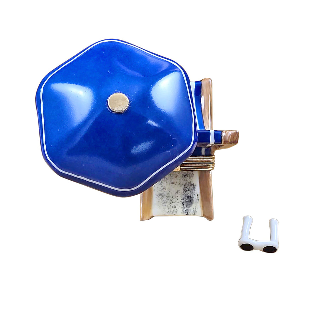Blue Beach Chair w Removable Umbrella, view 3