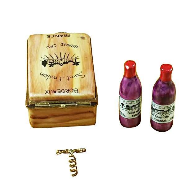 Bordeaux Wine Crate Taster Set Limoges Box, view 3