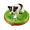 Boston Terrier Dog Limoges Box, a hand-painted Limoges porcelain gift