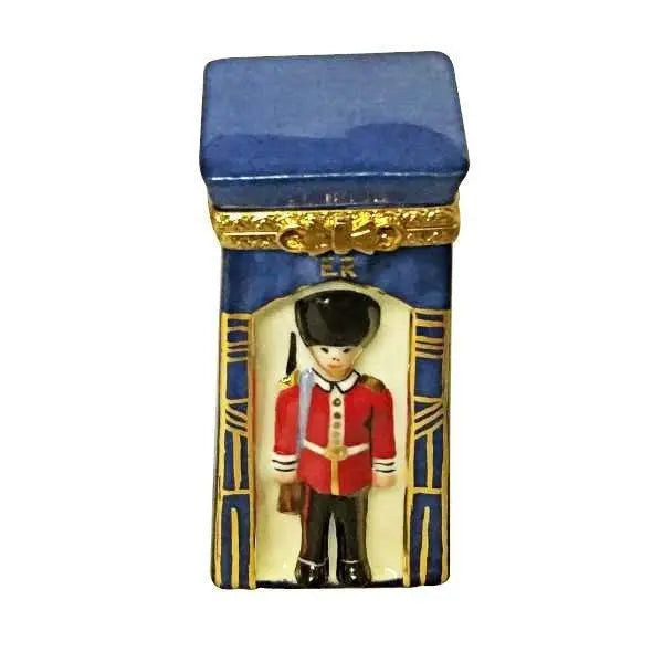 British Sentinel United Kingdom Limoges Box Collectible, a hand-painted Limoges porcelain gift