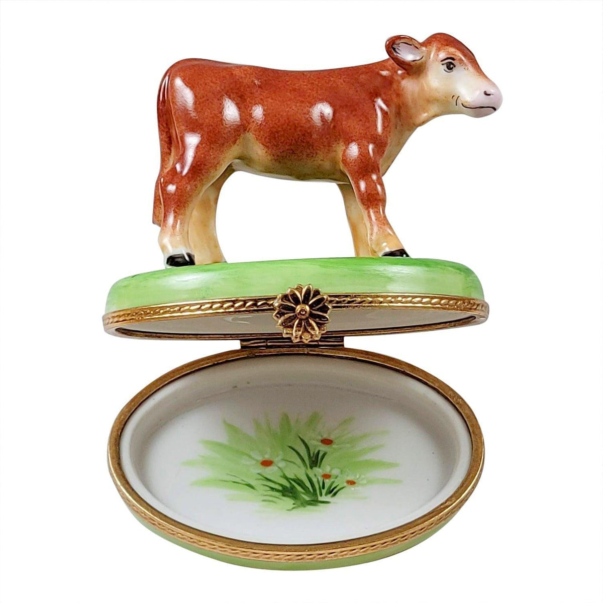 Brown Cow Limoges Box for Animal Lovers, view 2