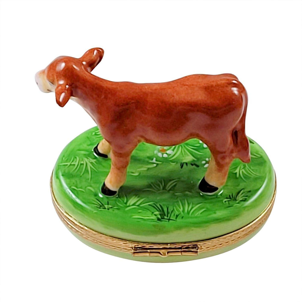Brown Cow Limoges Box for Animal Lovers, view 3