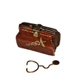 Brown Doctor Bag Stethescope Limoges Box, a hand-painted Limoges porcelain gift