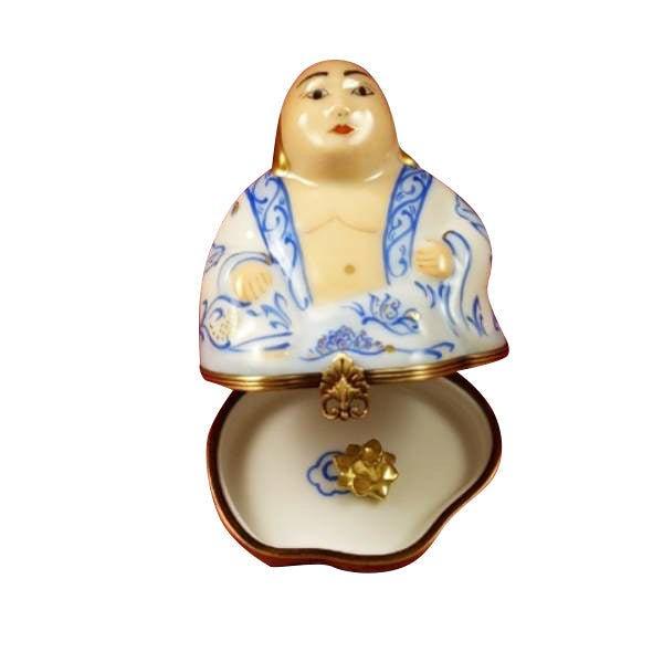 Buddha with Removable Gold Lotus Limoges Box, view 2