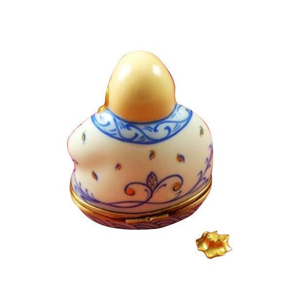 Buddha with Removable Gold Lotus Limoges Box, view 4