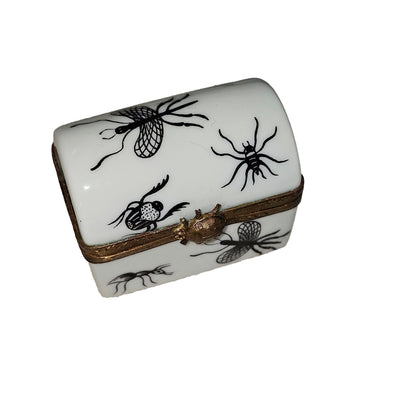 Bugs on White Trunk Limoges Box