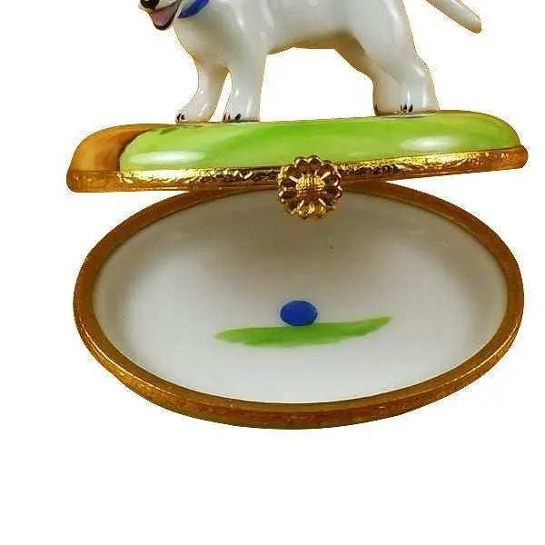 Bull Terrier Dog Limoges Box USA, view 2