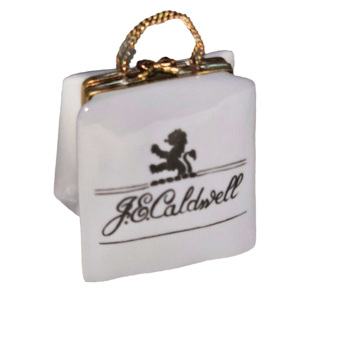 Caldwell Porcelain Art Object Shopping Bag for Collectors, a hand-painted Limoges porcelain gift