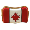 Canadian Flag Limoges Box for Canada Lovers, a hand-painted Limoges porcelain gift