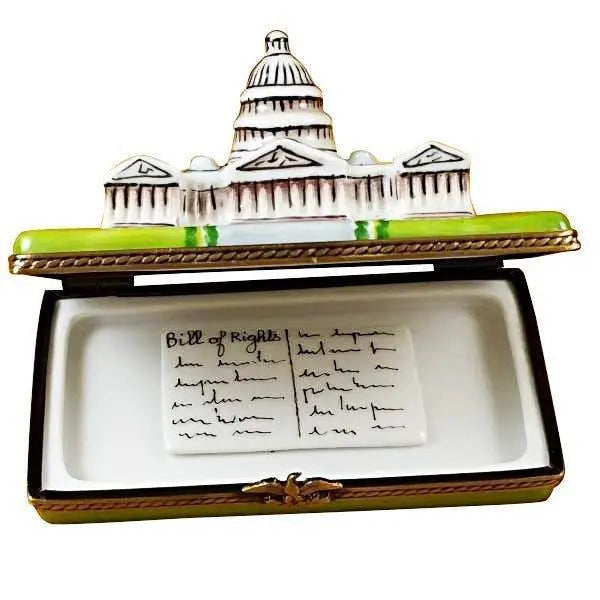Capitol Dome with Removable Bill of Rights Limoges Box, view 2