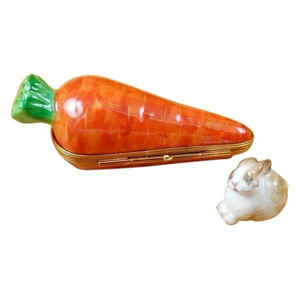 Carrot With Rabbit Limoges Box For Collectors, view 3
