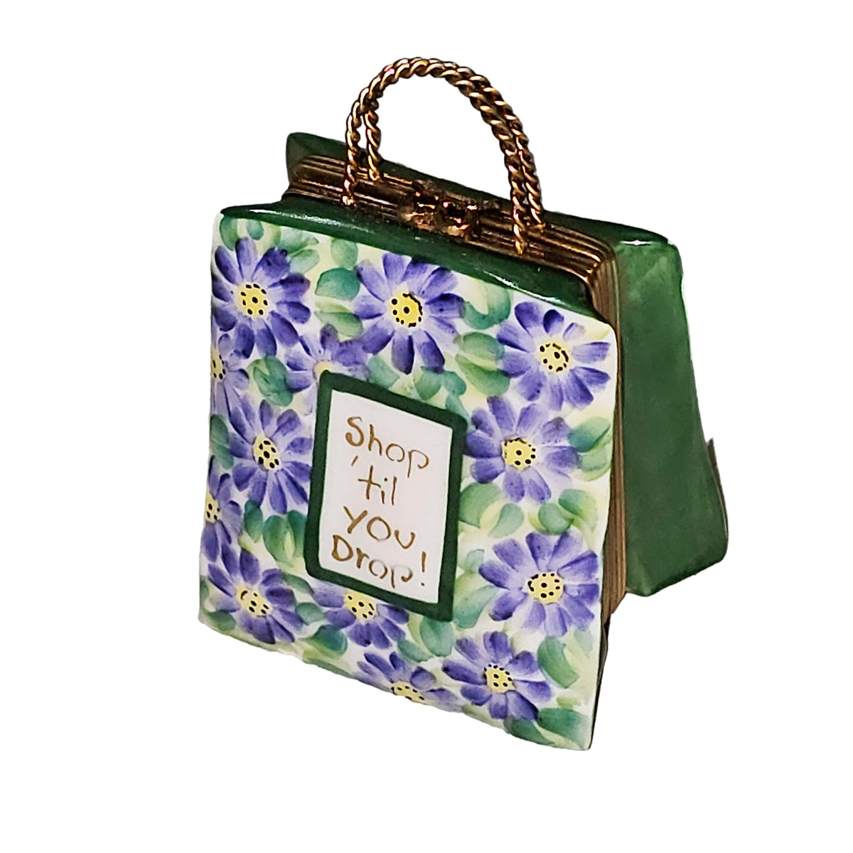 Shop Tlll You Drop Porcelain Art Object Lillacs Shopping Bag Limoges, view 3