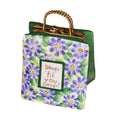 Shop Tlll You Drop Porcelain Art Object Lillacs Shopping Bag Limoges, a hand-painted Limoges porcelain gift