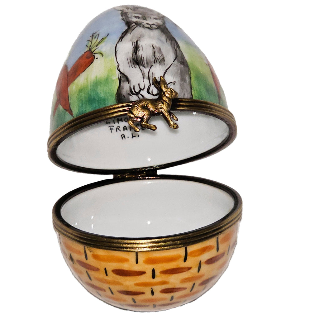 Rabbit w Carrot Painted on Egg, view 2