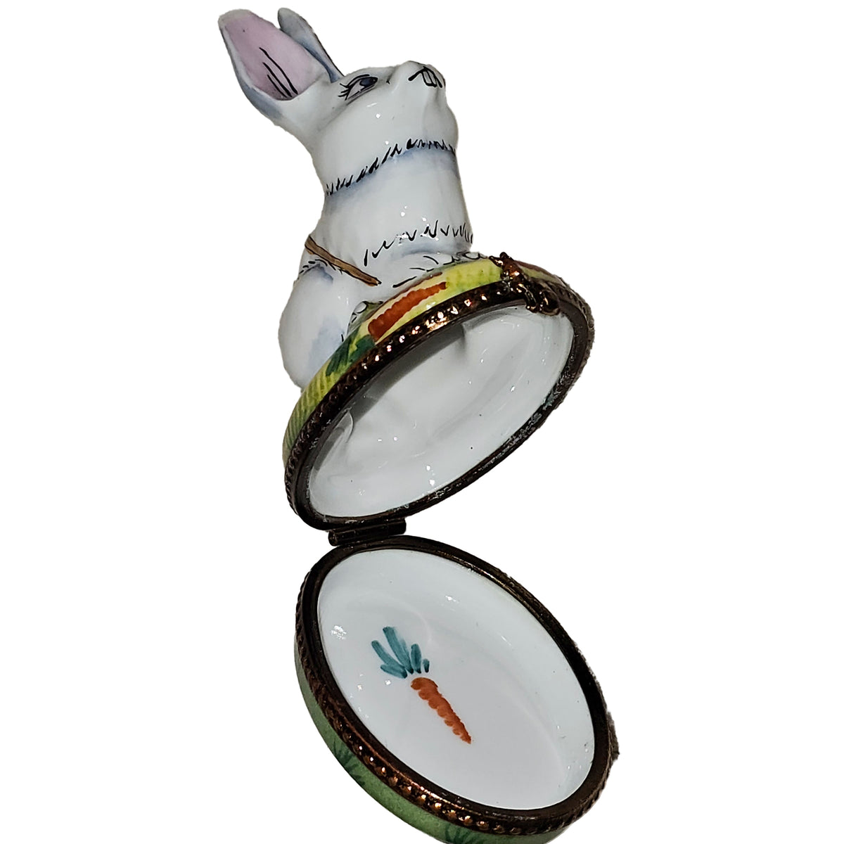 White Rabbit on Grass Collectible, view 2