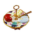 Cheese Plate Limoges Box for Collectors, a hand-painted Limoges porcelain gift