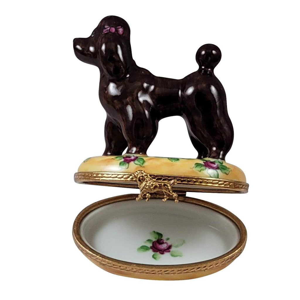 Chocolate Poodle Limoges Box for Dog Lovers, view 2