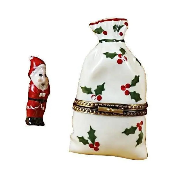 Christmas Bag with Santa Limoges Box, view 3
