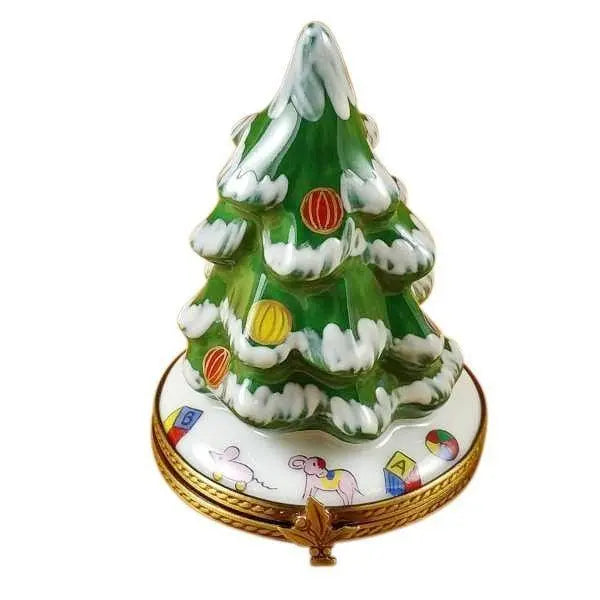 Christmas Tree Limoges Box for Holiday Cheer, a hand-painted Limoges porcelain gift