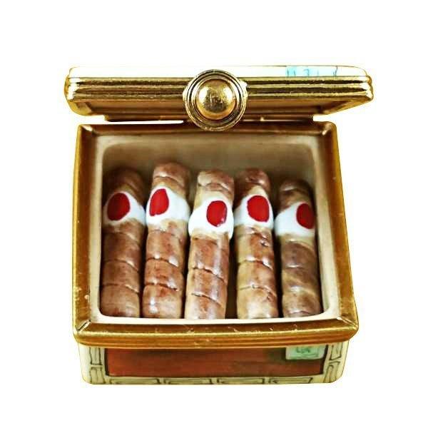 Cigar Box with Removable Cigars Limoges Box Gift, view 2