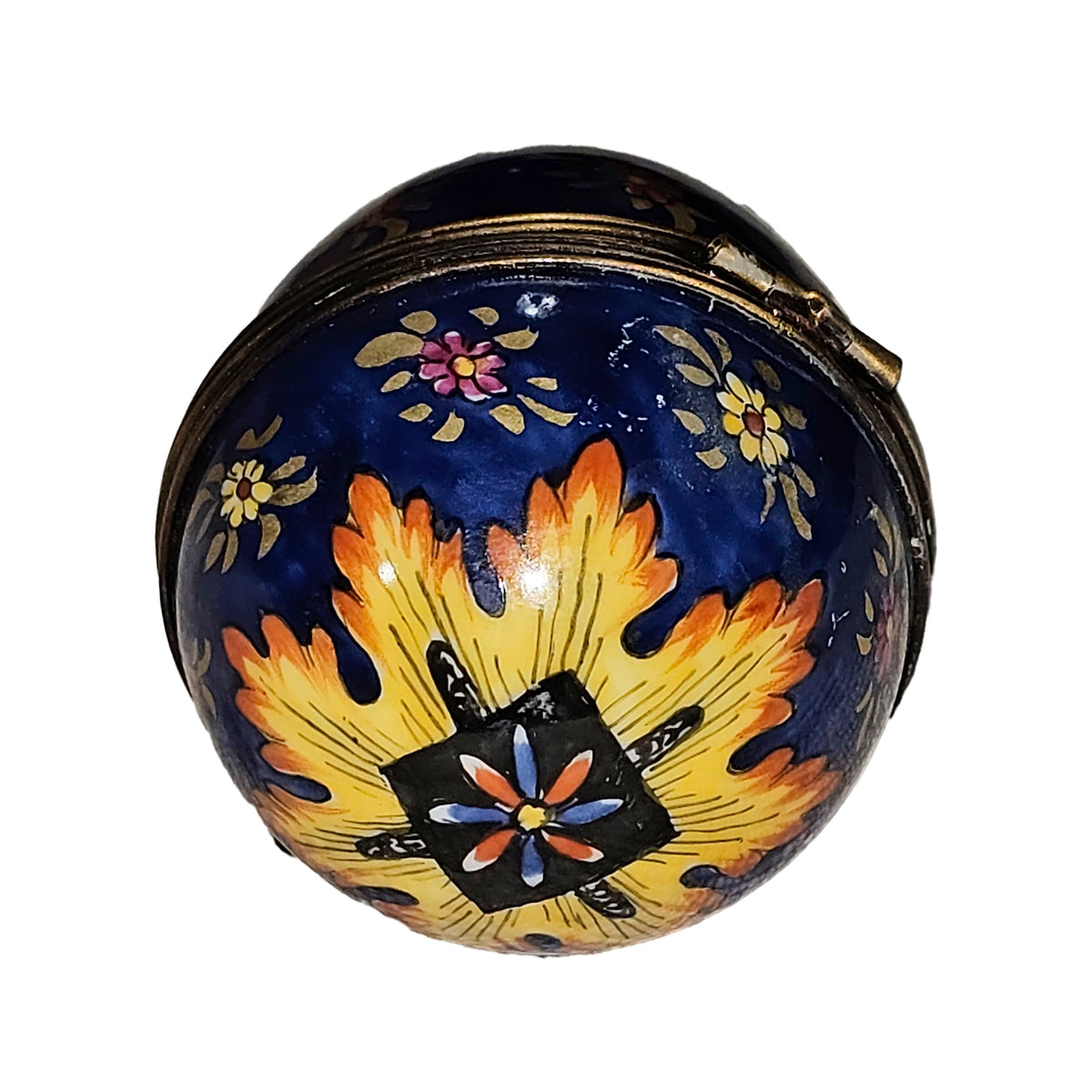 Snazzy Colorful Cobalt Blue Egg, view 2