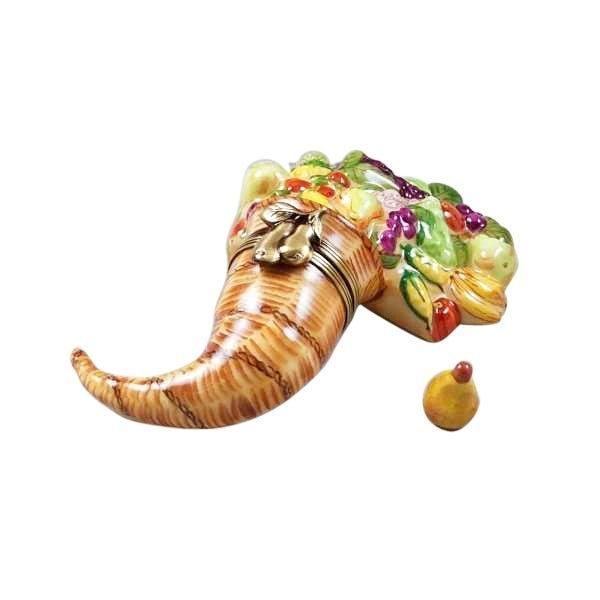 Cornucopia with Removable Pear Limoges Box, view 3