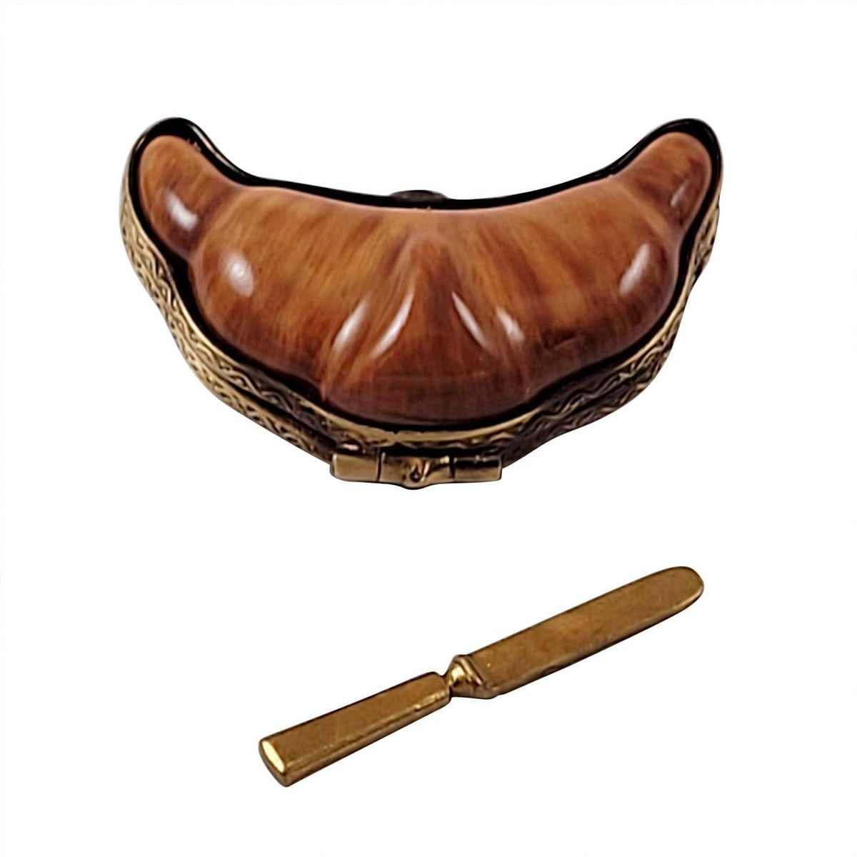 Croissant with Removable Butter Knife Limoges Box, view 3