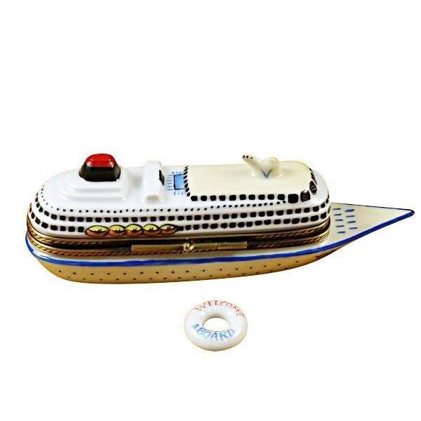 Cruise Ship with Life Buoy Limoges Box, view 4